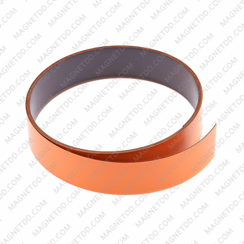 แม่เหล็กยาง เคลือบ PVC ขนาด 20mm x 0.5mm ยาว 1เมตร – สีส้ม แม่เหล็กถาวรยาง Flexible Rubber Magnets
