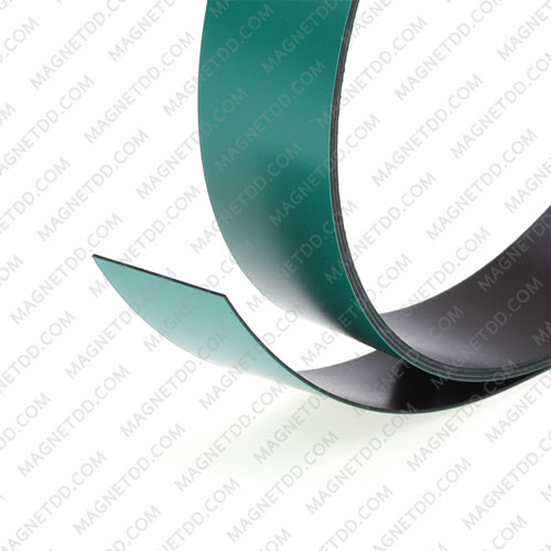 แม่เหล็กยาง เคลือบ PVC ขนาด 20mm x 0.5mm ยาว 1เมตร – สีเขียว แม่เหล็กถาวรยาง Flexible Rubber Magnets