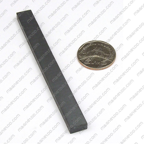 แม่เหล็กเฟอร์ไรท์ Ferrite ขนาด 100mm x 10mm x 5mm แม่เหล็กถาวรเฟอร์ไรท์ (แม่เหล็กดำ) Ferrite