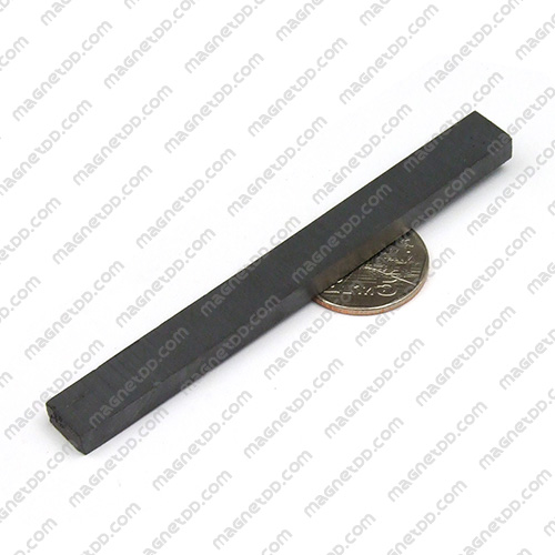 แม่เหล็กเฟอร์ไรท์ Ferrite ขนาด 100mm x 10mm x 5mm แม่เหล็กถาวรเฟอร์ไรท์ (แม่เหล็กดำ) Ferrite