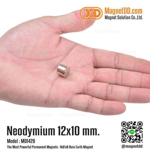 แม่เหล็กแรงสูง Neodymium ขนาด 12mm x 10mm
