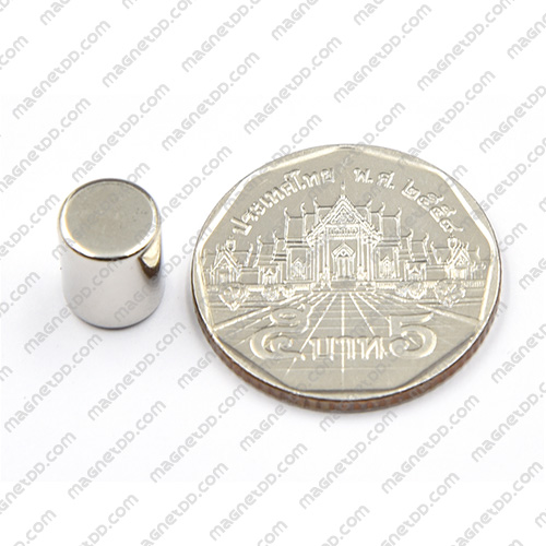 แม่เหล็กแรงสูง Neodymium ขนาด 8mm x 10mm - เกรด B แม่เหล็กถาวรนีโอไดเมี่ยม NdFeB (Neodymium)