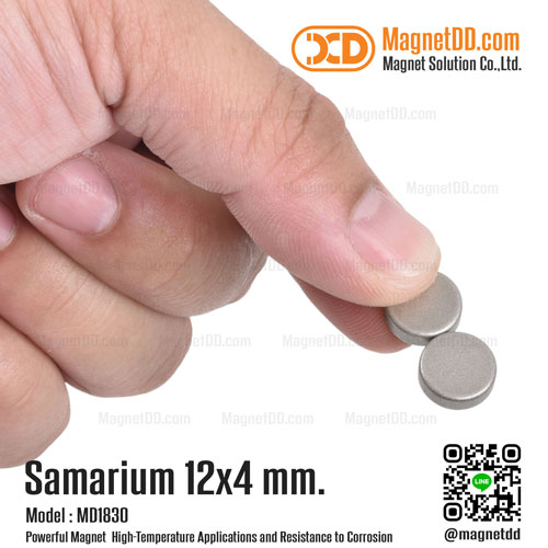 แม่เหล็กแรงสูงทนความร้อน Samarium Re 12mm x 4mm
