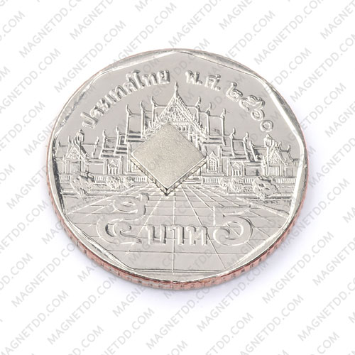 แม่เหล็กแรงสูง Neodymium 5mm x 5mm x 1mm แม่เหล็กถาวรนีโอไดเมี่ยม NdFeB (Neodymium)
