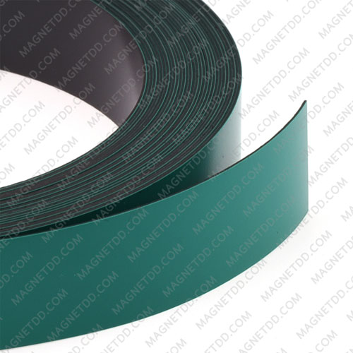 แม่เหล็กยาง เคลือบ PVC ขนาด 20mm x 0.5mm ยาว 25เมตร – สีเขียว แม่เหล็กถาวรยาง Flexible Rubber Magnets