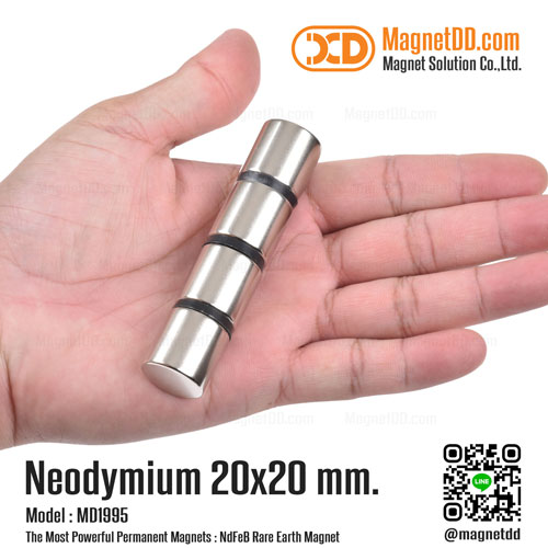 แม่เหล็กแรงสูง Neodymium ขนาด 20mm x 20mm
