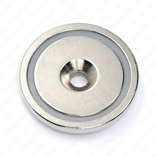 Neodymium Magnetic Cups ขนาด 42mm x 7.6mm รู 6.5mm แม่เหล็กถาวรนีโอไดเมี่ยม NdFeB (Neodymium)