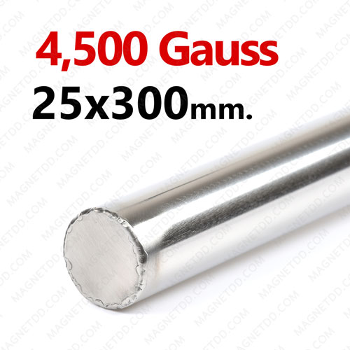 แมกเนติกบาร์ ขนาด 25mm x 300mm Magnetic Bar 4500G แม่เหล็กถาวรนีโอไดเมี่ยม NdFeB (Neodymium)
