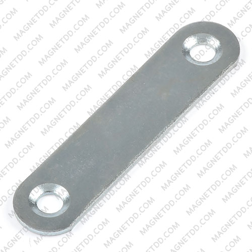 แผ่นเหล็ก Steel plate ขนาด 54mmx 12mm x 1.5mm รู 4mm 