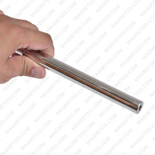 แมกเนติกบาร์ ขนาด 16mm x 300mm Magnetic Bar 7000G รู M6 แม่เหล็กถาวรนีโอไดเมี่ยม NdFeB (Neodymium)