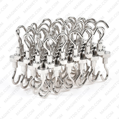 ชุดตะขอแม่เหล็กสูง Neodymium ขนาด 12mm แม่เหล็กถาวรนีโอไดเมี่ยม NdFeB (Neodymium)