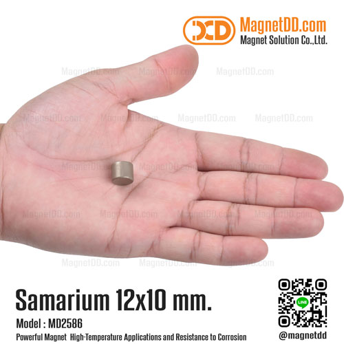 แม่เหล็กแรงสูงทนความร้อน Samarium Re ขนาด 12mm x 10mm