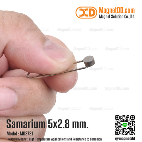 แม่เหล็กแรงสูงทนความร้อน Samarium Re ขนาด 5mm x 2.80mm