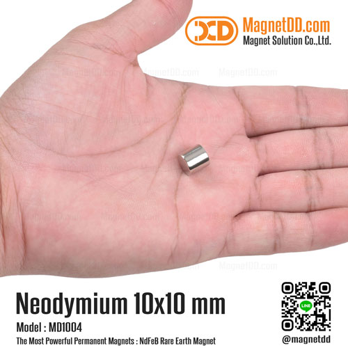 แม่เหล็กแรงสูง Neodymium ขนาด 10mm x 10mm