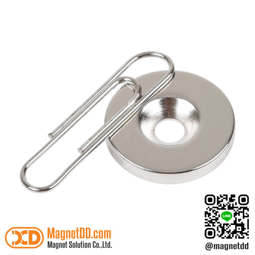 แม่เหล็กแรงสูง Neodymium ขนาด 20mm x 3mm รูขนาด 4.5mm : งาน Economy งานราคาประหยัด คุณภาพสูง