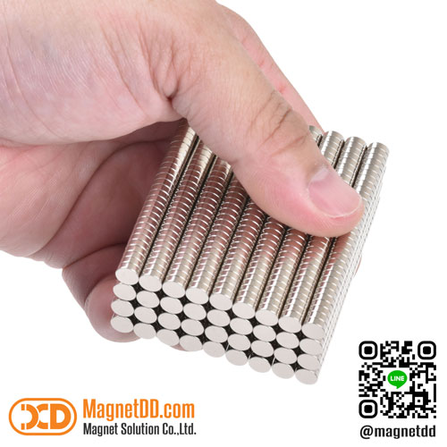 แม่เหล็กแรงสูง Neodymium ขนาด 6mm x 2mm : งาน Economy งานราคาประหยัด คุณภาพสูง