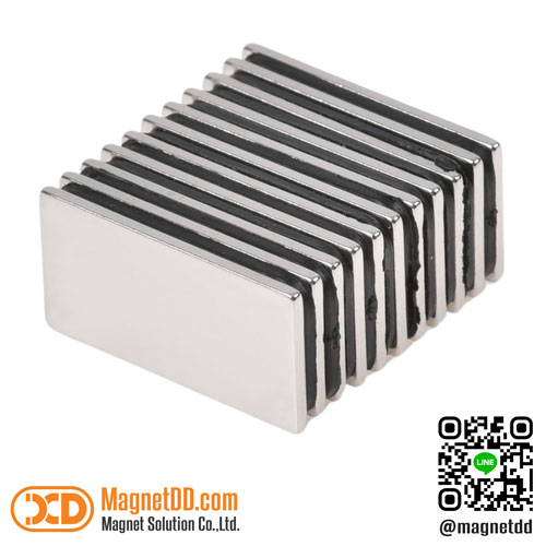 แม่เหล็กแรงสูง Neodymium 20mm x 10mm x 1mm : งาน Economy งานราคาประหยัด คุณภาพสูง