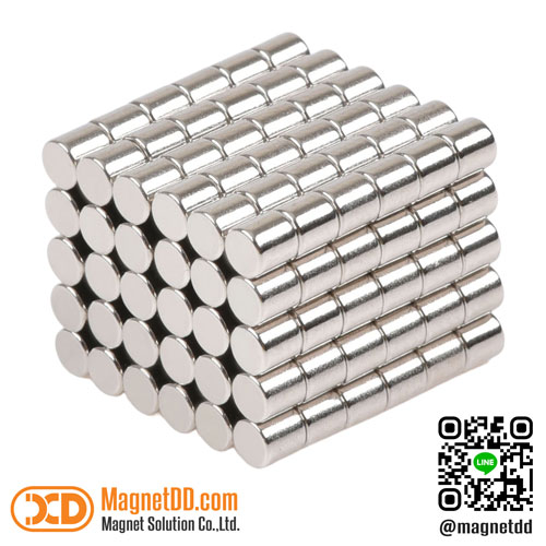 แม่เหล็กแรงสูง Neodymium ทรงกระบอก ขนาด 3mm x 3mm : งาน Premium งานคัดพิเศษ คุณภาพสูง