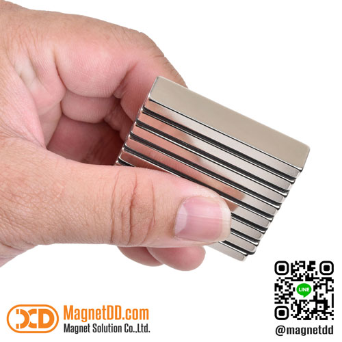 แม่เหล็กแรงสูง Neodymium ขนาด 50mm x 10mm x 5mm : งาน Economy งานราคาประหยัด คุณภาพสูง
