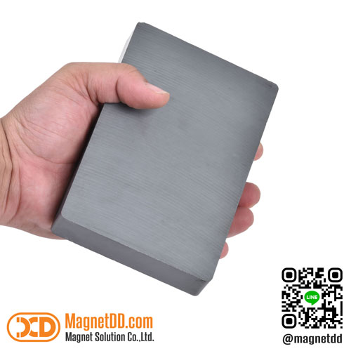 แม่เหล็กเฟอร์ไรท์ Ferrite ขนาด 150mm x 100mm x 25mm : งาน Economy งานราคาประหยัด