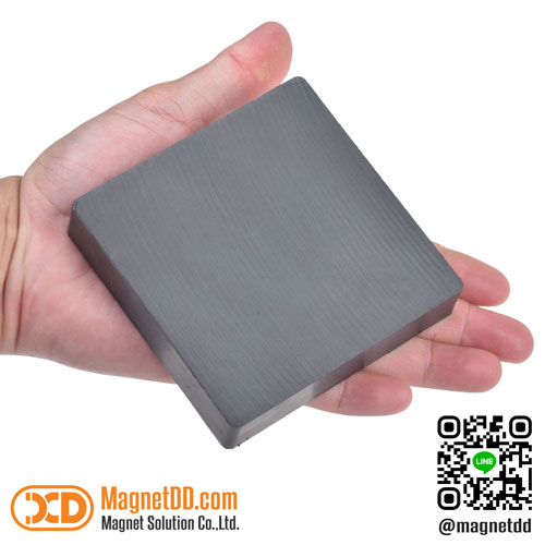 แม่เหล็กเฟอร์ไรท์ Ferrite ขนาด 100mm x 100mm x 20mm : งาน Premium งานคัดพิเศษ