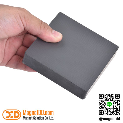 แม่เหล็กเฟอร์ไรท์ Ferrite ขนาด 100mm x 100mm x 20mm : งาน Premium งานคัดพิเศษ