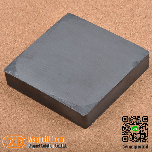 แม่เหล็กเฟอร์ไรท์ Ferrite ขนาด 100mm x 100mm x 20mm : งาน Defect งานตำหนิ ราคาพิเศษ