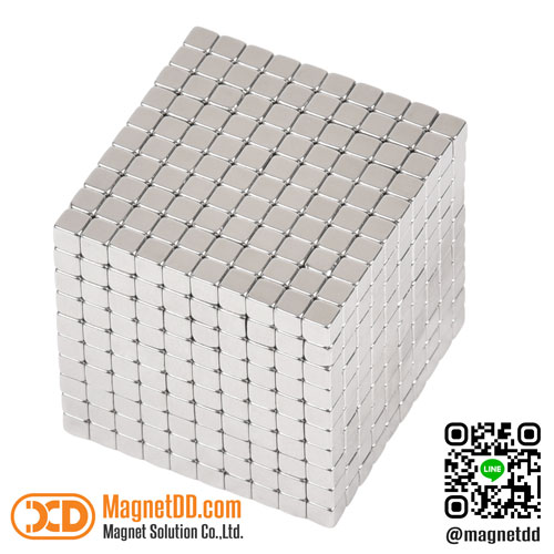 แม่เหล็กแรงสูง สี่เหลี่ยมลูกบาศก์ 3mm x 3mm x 3mm : งาน Premium งานคัดพิเศษ คุณภาพสูง