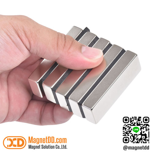 แม่เหล็กแรงสูง Neodymium Re ขนาด 60mm x 20mm x 10mm : งาน Economy งานราคาประหยัด คุณภาพสูง
