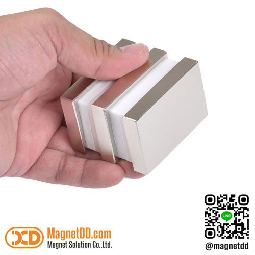 แม่เหล็กแรงสูง Neodymium ขนาด 60mm x 40mm x 10mm : งาน Premium งานคัดพิเศษ คุณภาพสูง