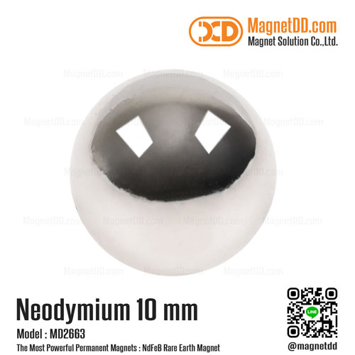 แม่เหล็กแรงสูง Neodymium ขนาด 10mm N35 : งาน Premium งานคัดพิเศษ คุณภาพสูง