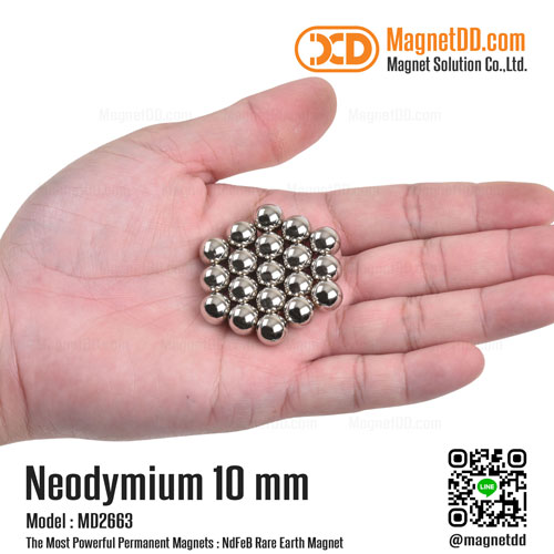 แม่เหล็กแรงสูง Neodymium ขนาด 10mm N35 : งาน Premium งานคัดพิเศษ คุณภาพสูง