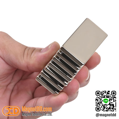 แม่เหล็กแรงสูง Neodymium Re ขนาด 50mm x 25mm x 5mm : งาน Economy งานราคาประหยัด คุณภาพสูง