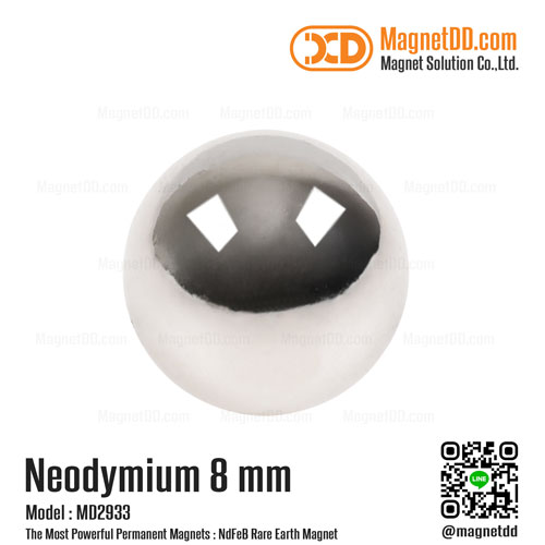 แม่เหล็กแรงสูง Neodymium ขนาด  8mm : งาน Premium งานคัดพิเศษ คุณภาพสูง