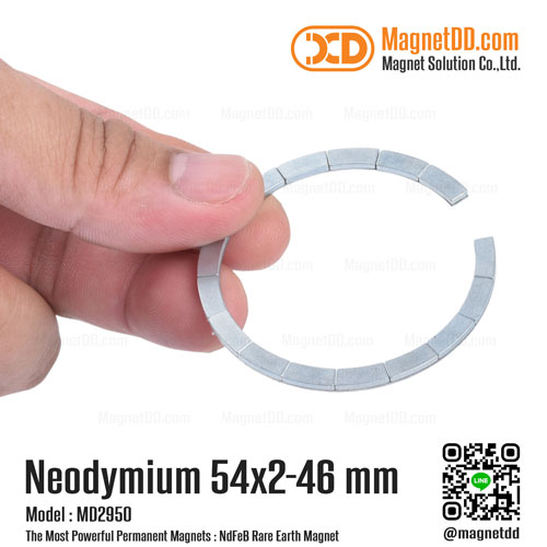 ชุดแม่เหล็ก16ชิ้น วงกลม ขนาด 54mm x 2mm วงใน 46mm : งาน Premium งานคัดพิเศษ คุณภาพสูง