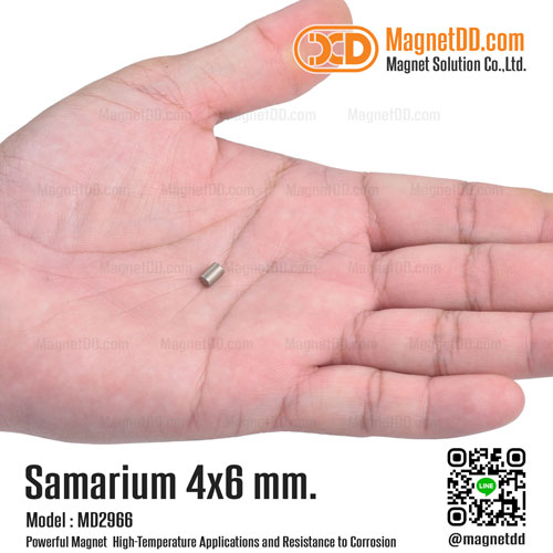 แม่เหล็กแรงสูงทนความร้อน Samarium Re ขนาด 4mm x 6mm เหล็กดูดทนความร้อน