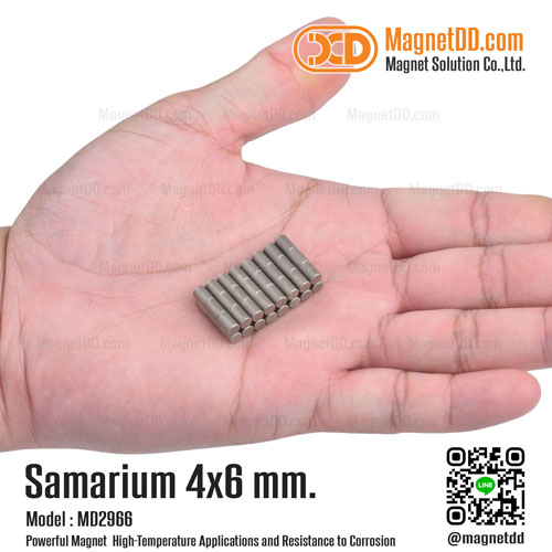 แม่เหล็กแรงสูงทนความร้อน Samarium Re ขนาด 4mm x 6mm เหล็กดูดทนความร้อน