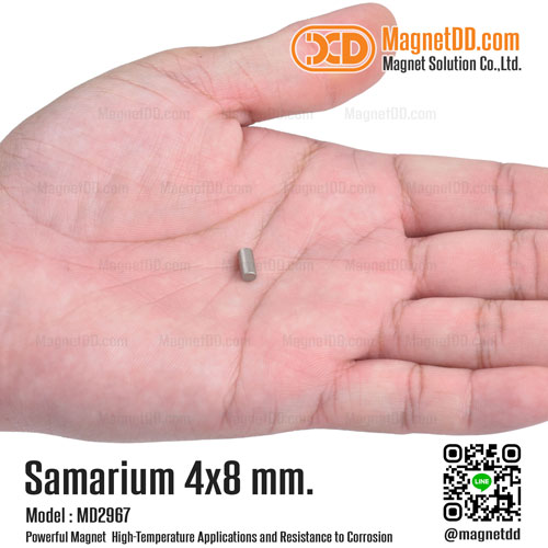 แม่เหล็กแรงสูงทนความร้อน Samarium ขนาด 4mm x 8mm Re แม่เหล็กแรงดึงสูงทนความร้อน