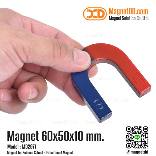 แม่เหล็กเกือกม้า Horseshoe Magnet 60mm x 50mm x 10mm