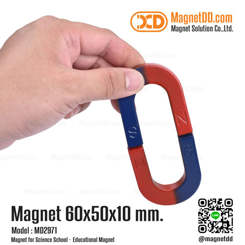 แม่เหล็กเกือกม้า Horseshoe Magnet 60mm x 50mm x 10mm