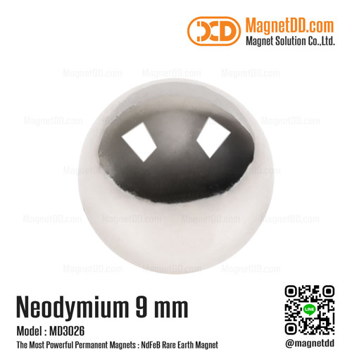 แม่เหล็กแรงสูง Neodymium ขนาด  9mm : งาน Premium งานคัดพิเศษ คุณภาพสูง