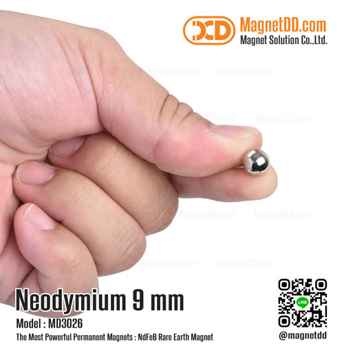 แม่เหล็กแรงสูง Neodymium ขนาด  9mm : งาน Premium งานคัดพิเศษ คุณภาพสูง